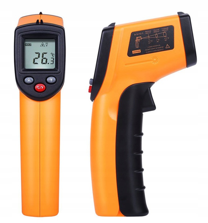 PIROMETR TERMOMETR LASEROWY BEZDOTYKOWY -50 +380 Kod producenta PIROMETR - TERMOMETR BEZDOTYKOWY Z LASEREM