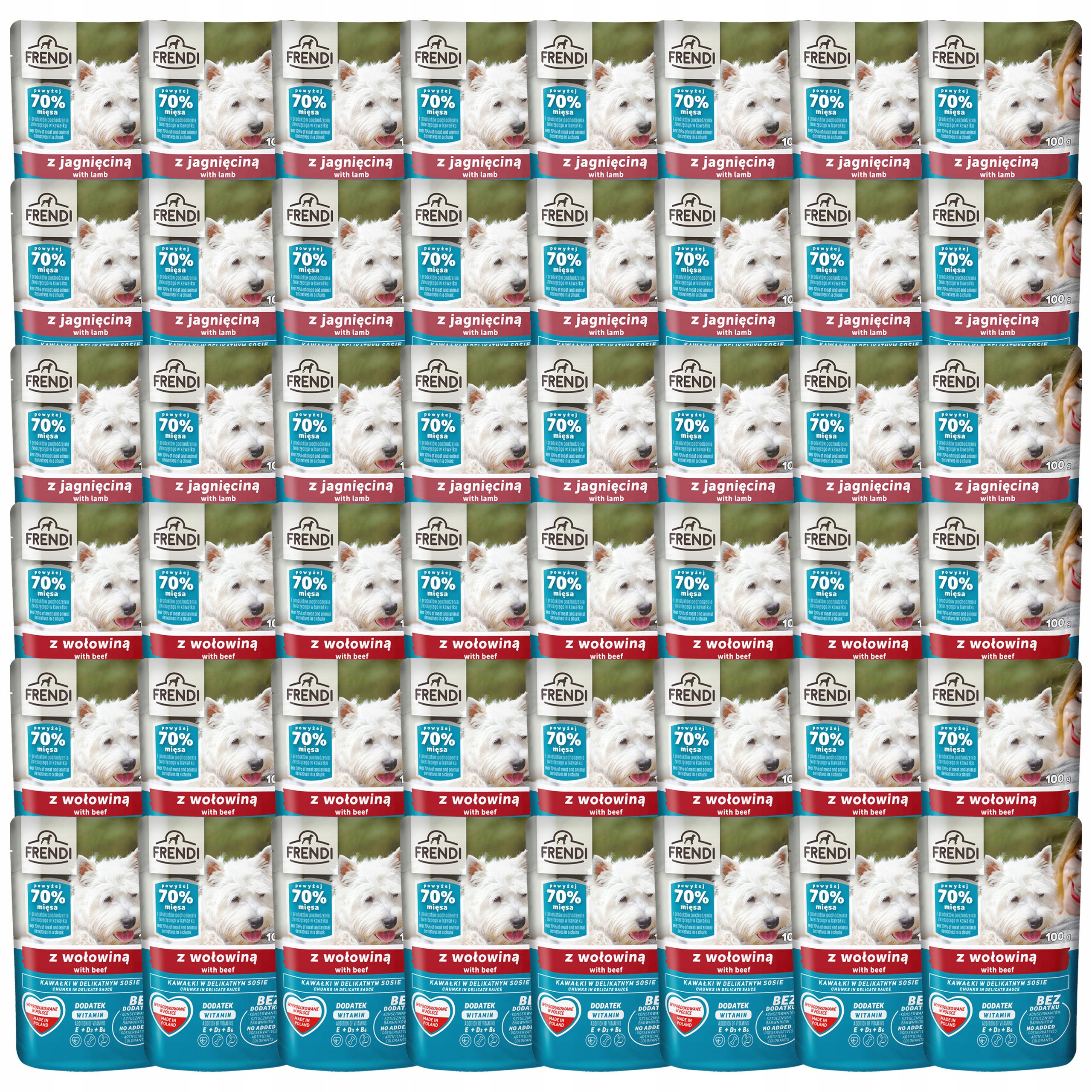 Levně Frendi Sáček krmivo mokré pro psa mix chutí 48 x 100 g