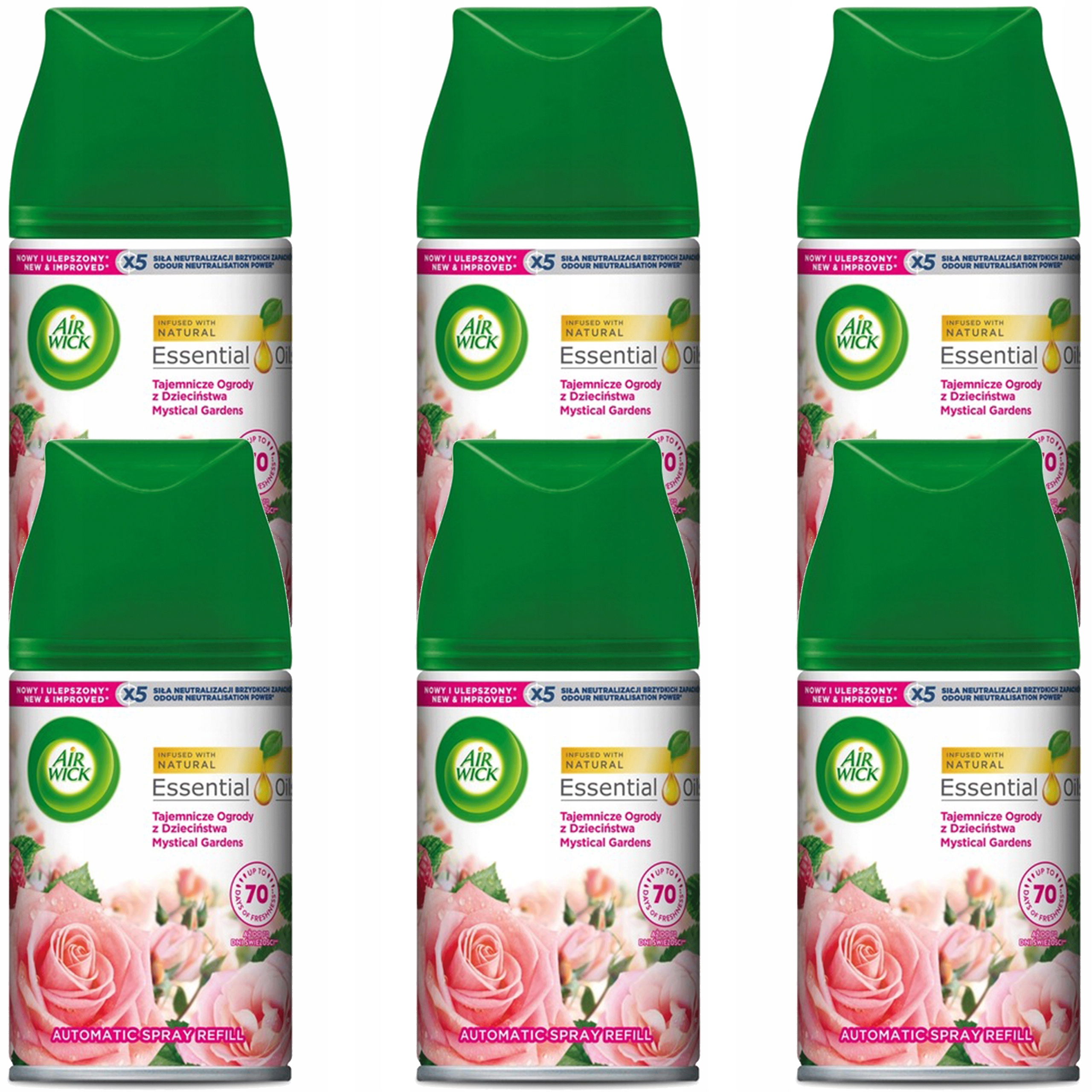 Levně Air Wick Náplně Do Osvěžovače Vzduchu Zahrady Z Dětství 6X 250ML