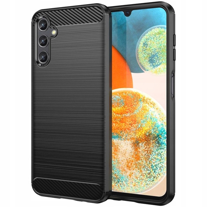 

Etui Pancerne Carbon Case Guma Samsung A14 5G