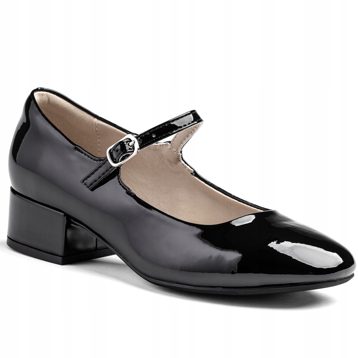 Boty z kůže, lakované podpatky, elegantní a pohodlné Wojtyłko 37