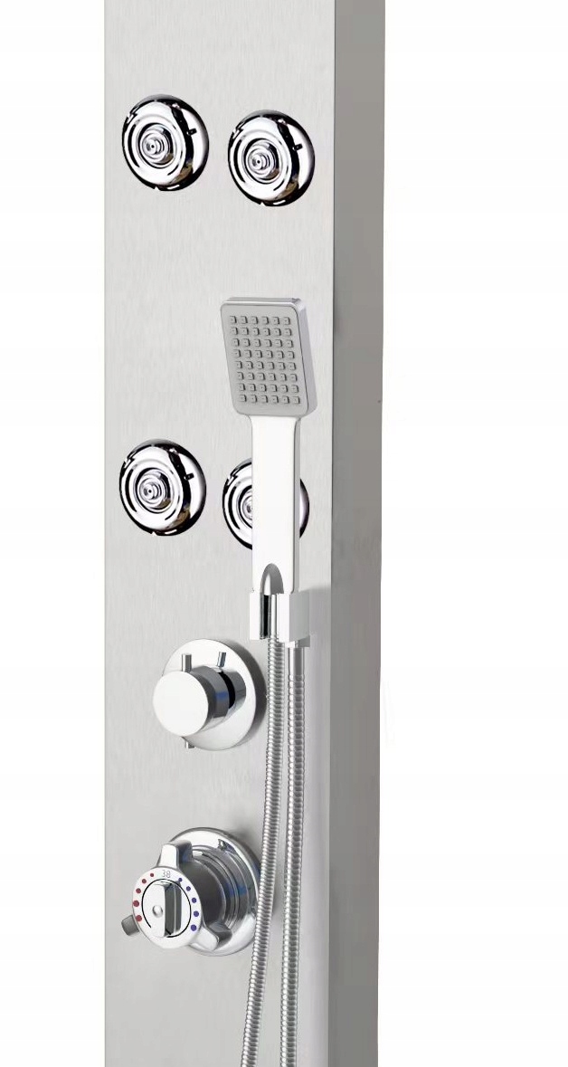 Panel prysznicowy Montana z termostem +hydromasaż, mozliwość montażu w rogu Typ natynkowy