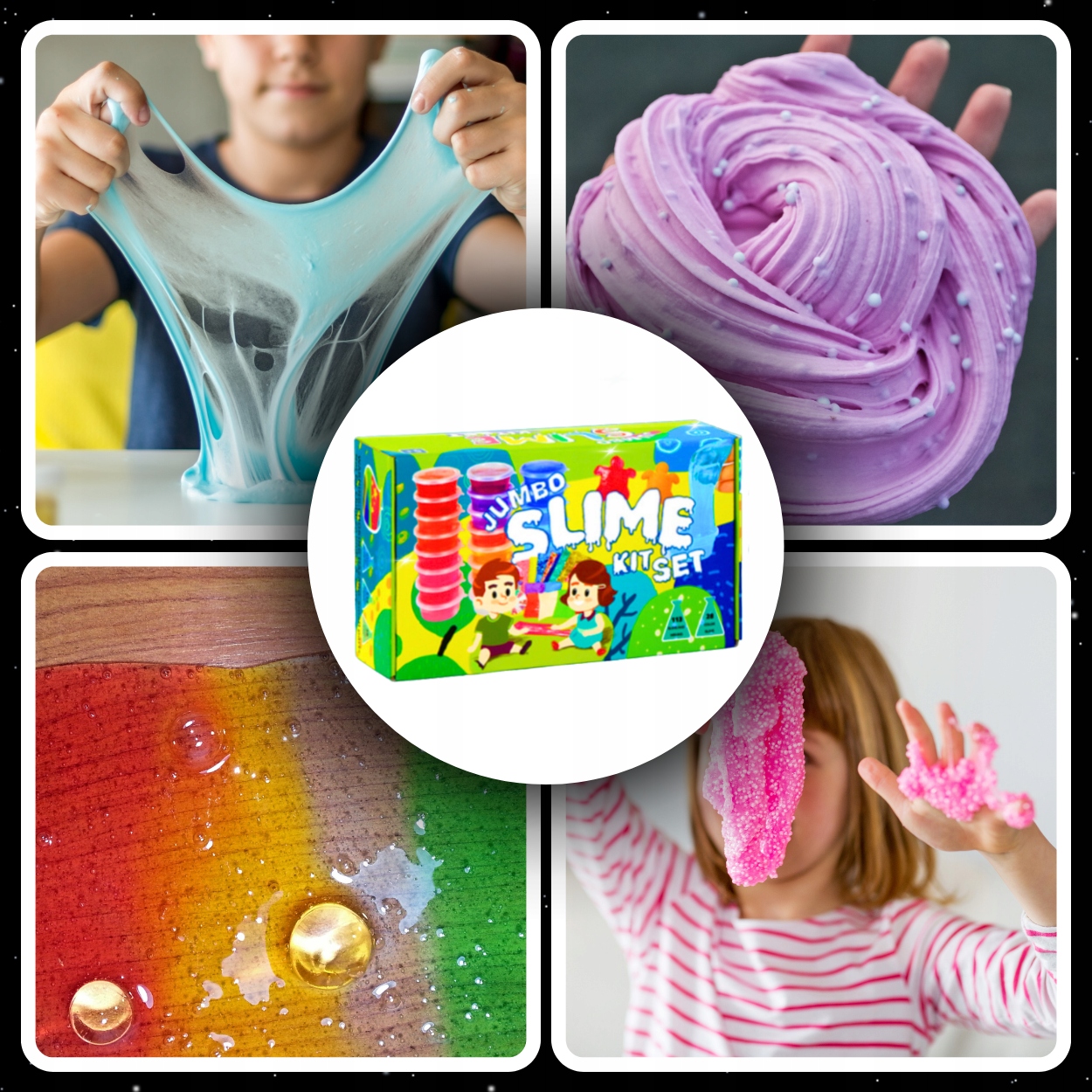 SLIME WIELKI ZESTAW DO ROBIENIA GLUTÓW XXL - 128w1 NA DZIEŃ DZIECKA PREZENT Marka WatchMe