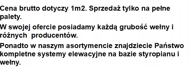 WEŁNA SKALNA TOPROCK PLUS 0,039 GR 15 CM Szerokość 0.61 m