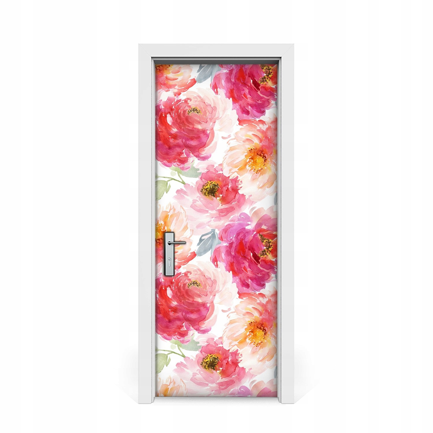 

Naklejka na drzwi okleina Kwiaty Boho 75x205
