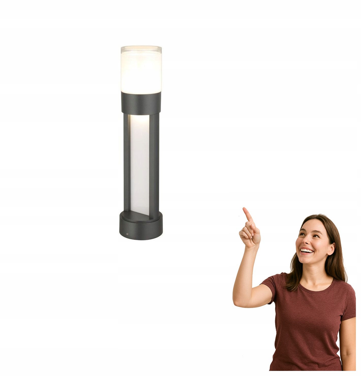 Venkovní Led zahradní sloupková lampa Leitha 77131 Rabalux