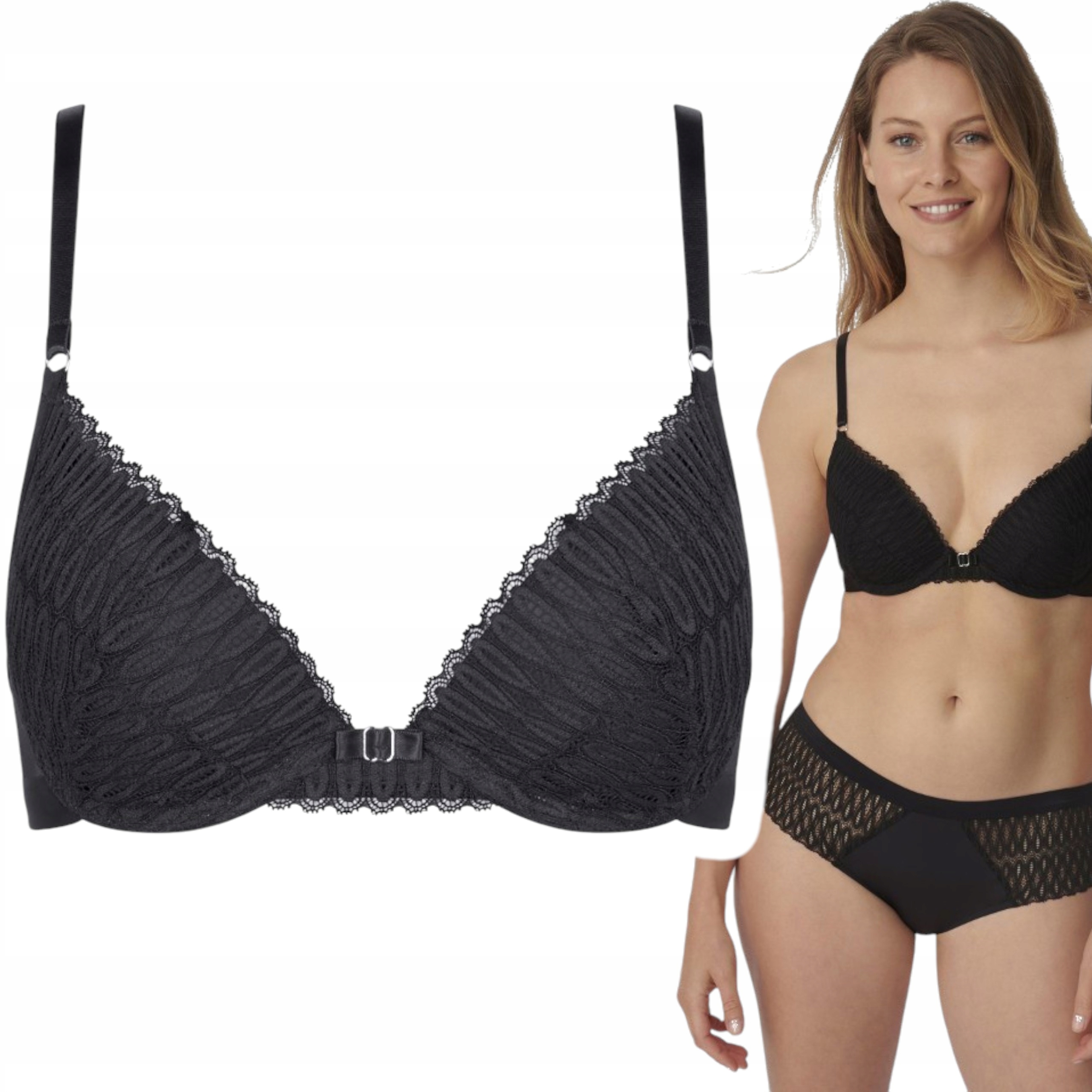 Podprsenka Triumph Aura Spotlight Whu Černá 70 D Stanik Push-up