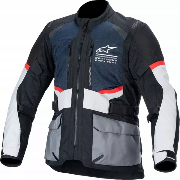 Textilná bunda Alpinestars Andes Air Drystar modrá/gray S