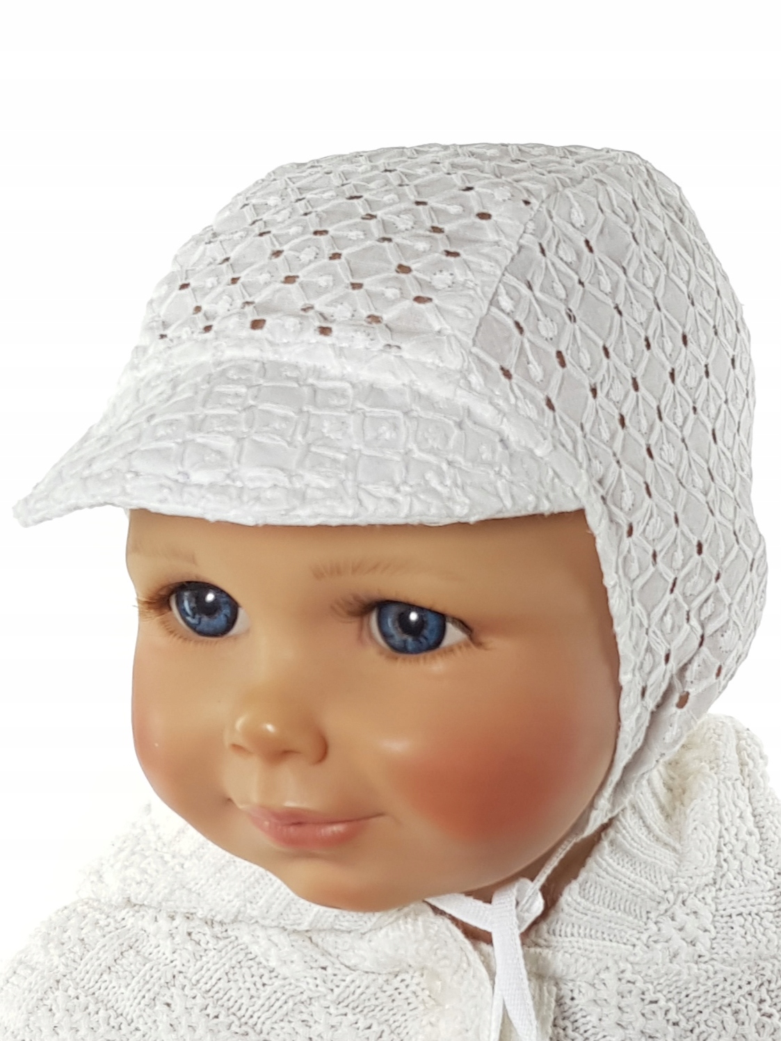 

Uniwersalna Czapka Z Regulacją Daszek Ażur 0-6M-CA