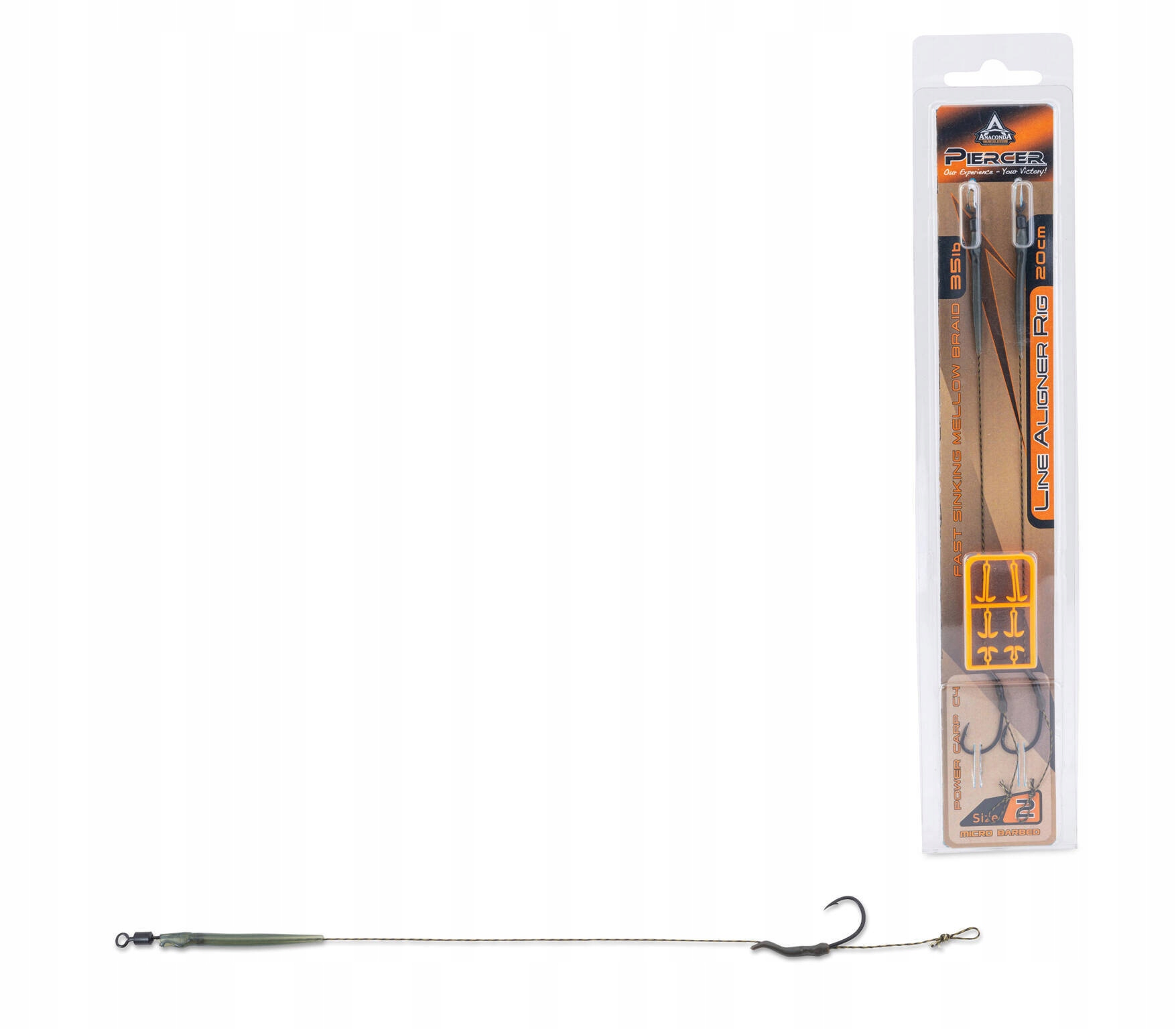 Przypony Anaconda Piercer Rig Power Carp C4 2/35lb