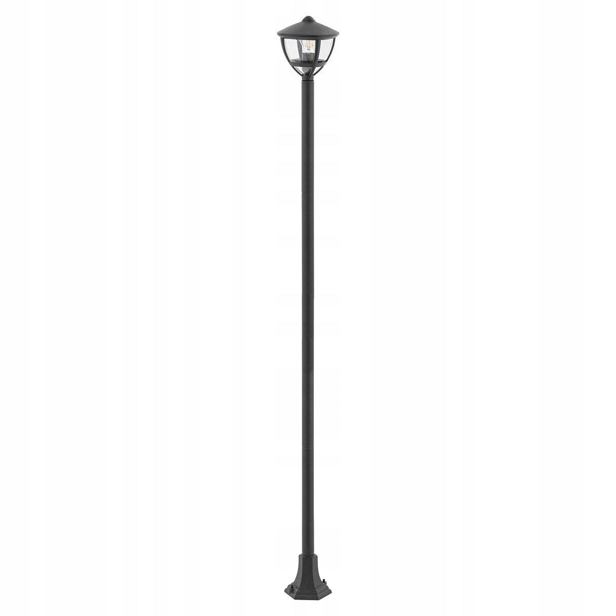 Lampa Słupek Ogrodowy Nowodvorski Amelia E27 10W 200 cm Czarny IP44