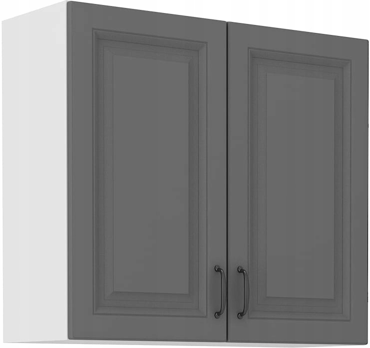 Závěsná Kuchyňská Skříňka 80X72 Bílá Šedá Stilo