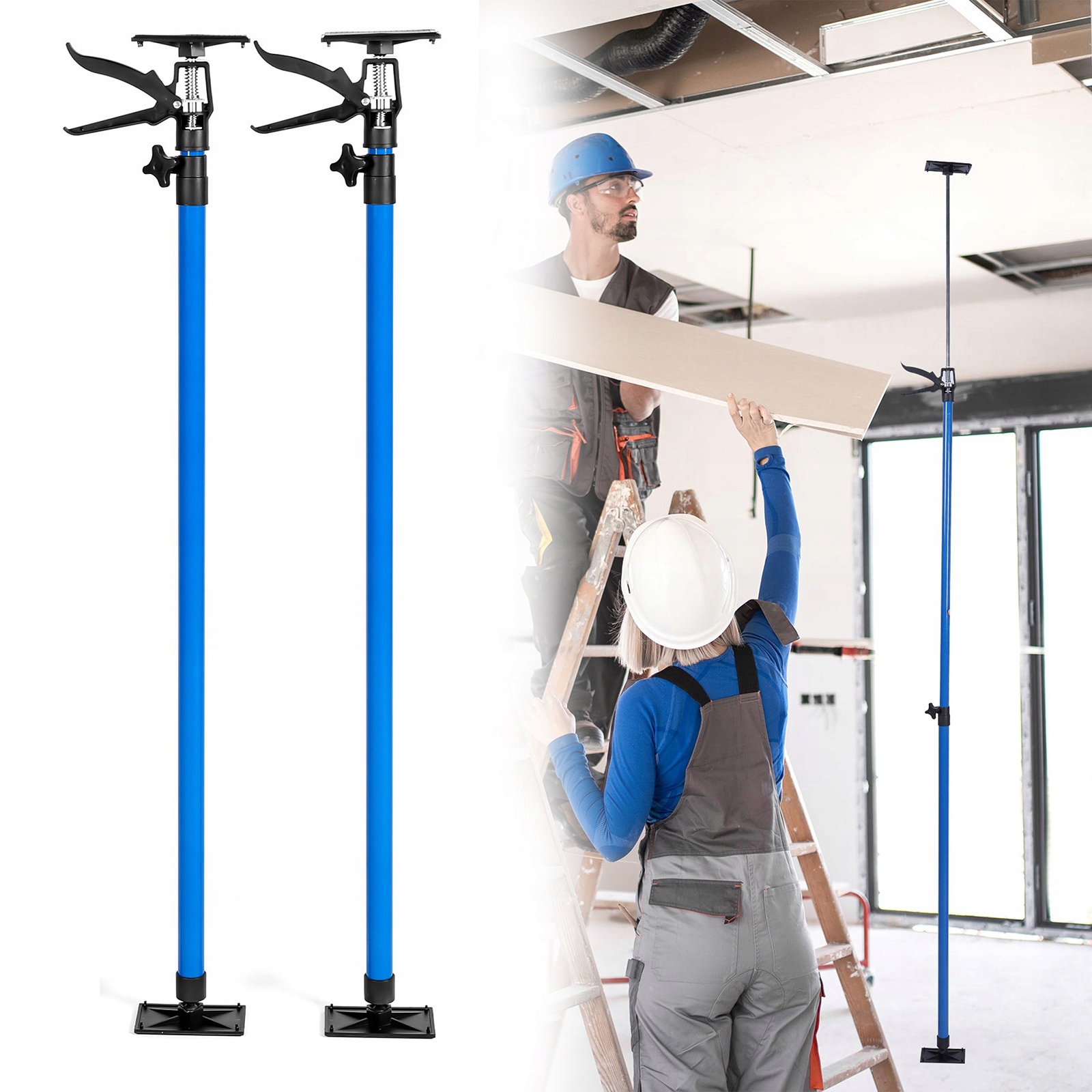 2x Teleskopická Stropní Podpěra Rozpěrka Pro Desky Gk 115-290 cm