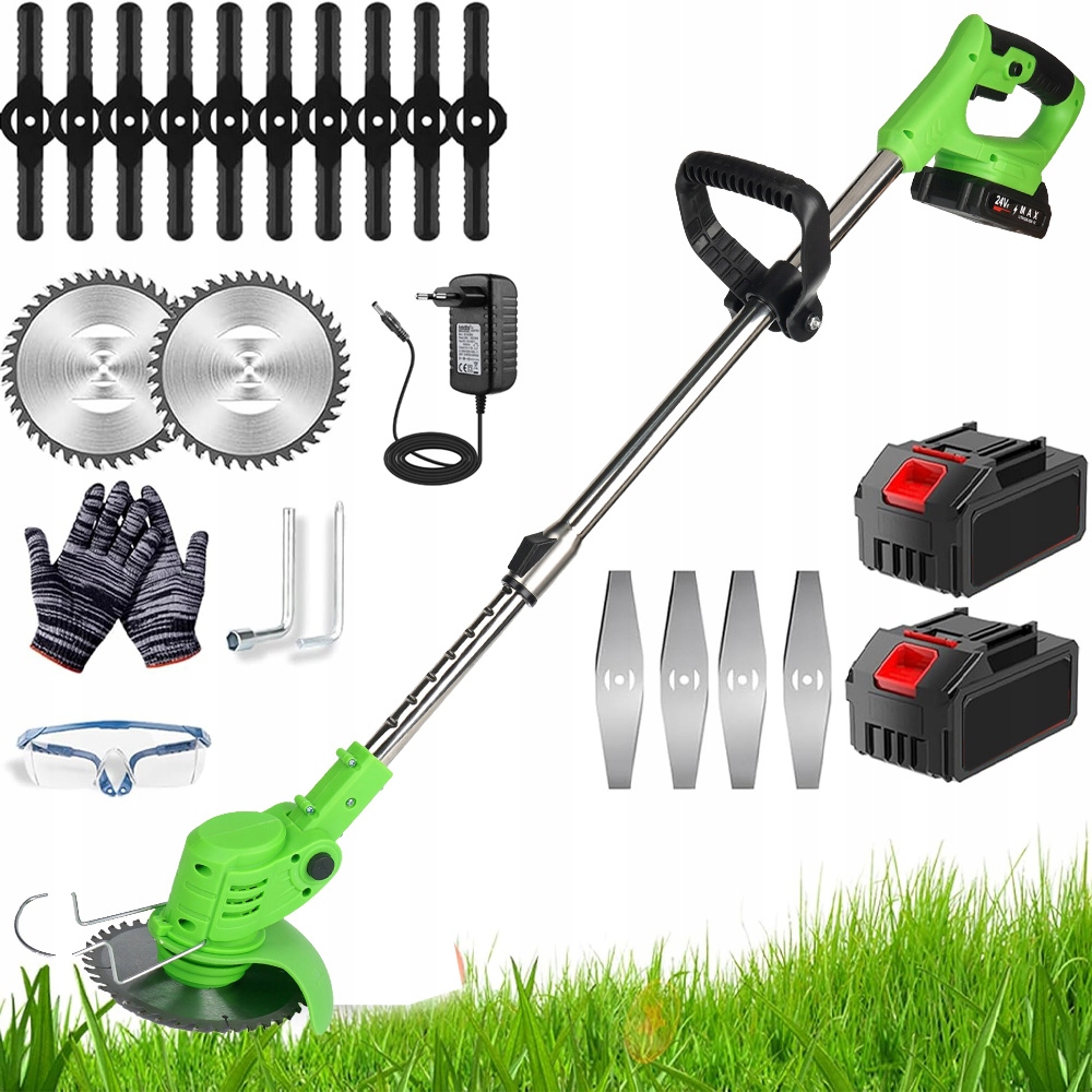 Podkaszarka Akumulatorowa Elektryczna Kosa Wykaszarka Do Trawy Mocna