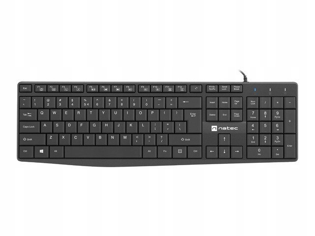 Natec Klawiatura Nautilus Us slim Czarna