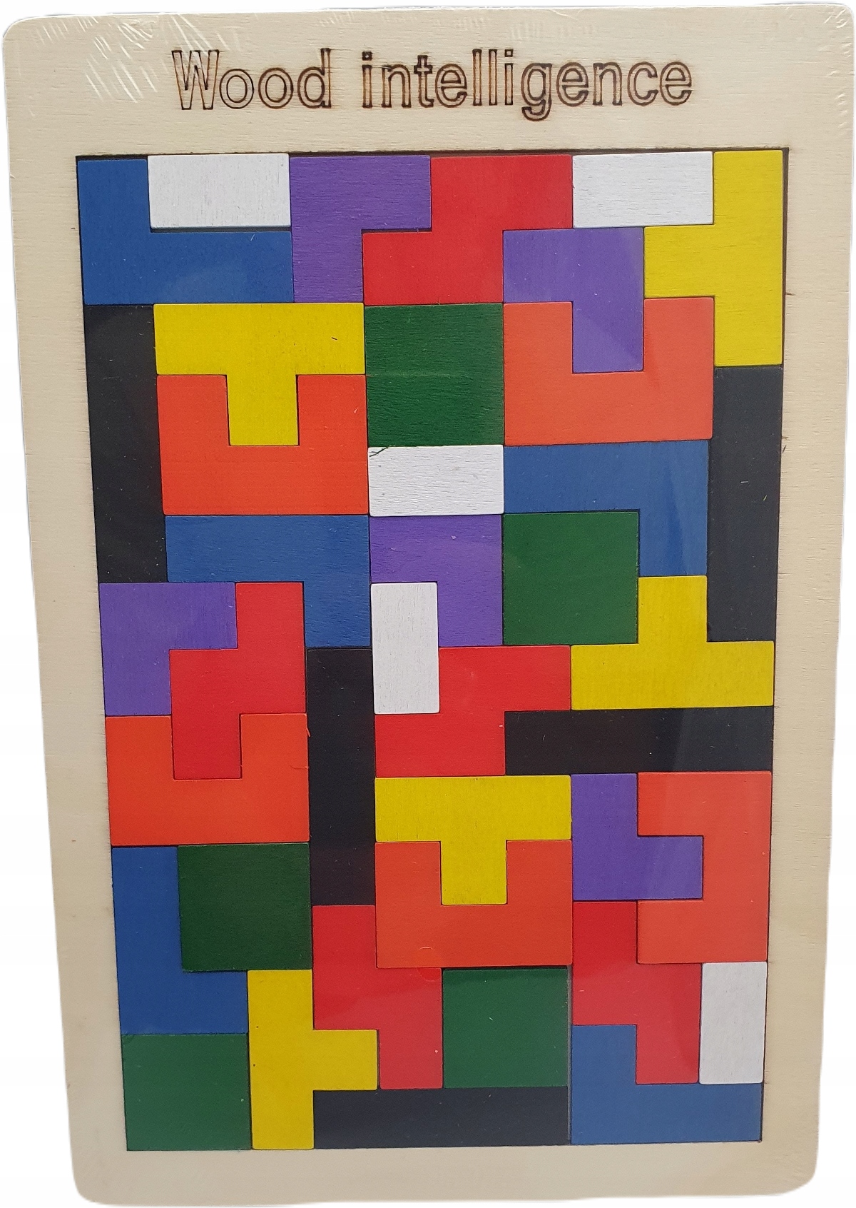 KLOCKI PUZZLE DREWNIANE UKŁADANKA TETRIS TANGRAM gra logiczna Montesori EAN (GTIN) 5905398003303