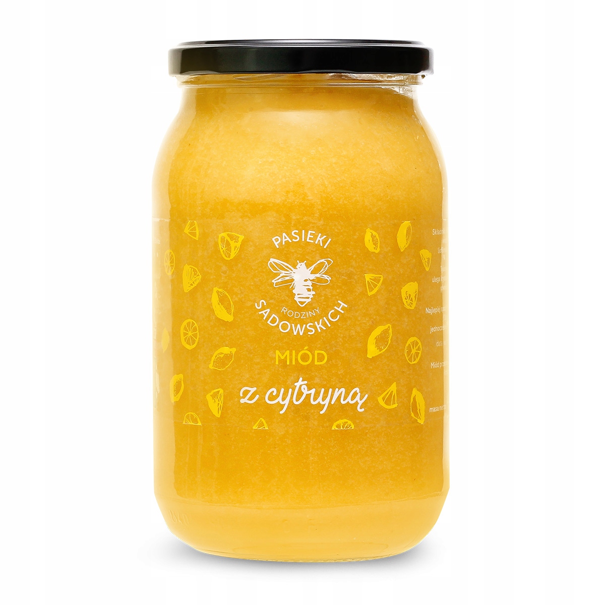 Levně Pasieki Rodziny Sadowskich Med s citronem mnohokvětý nektarový, 1150 g