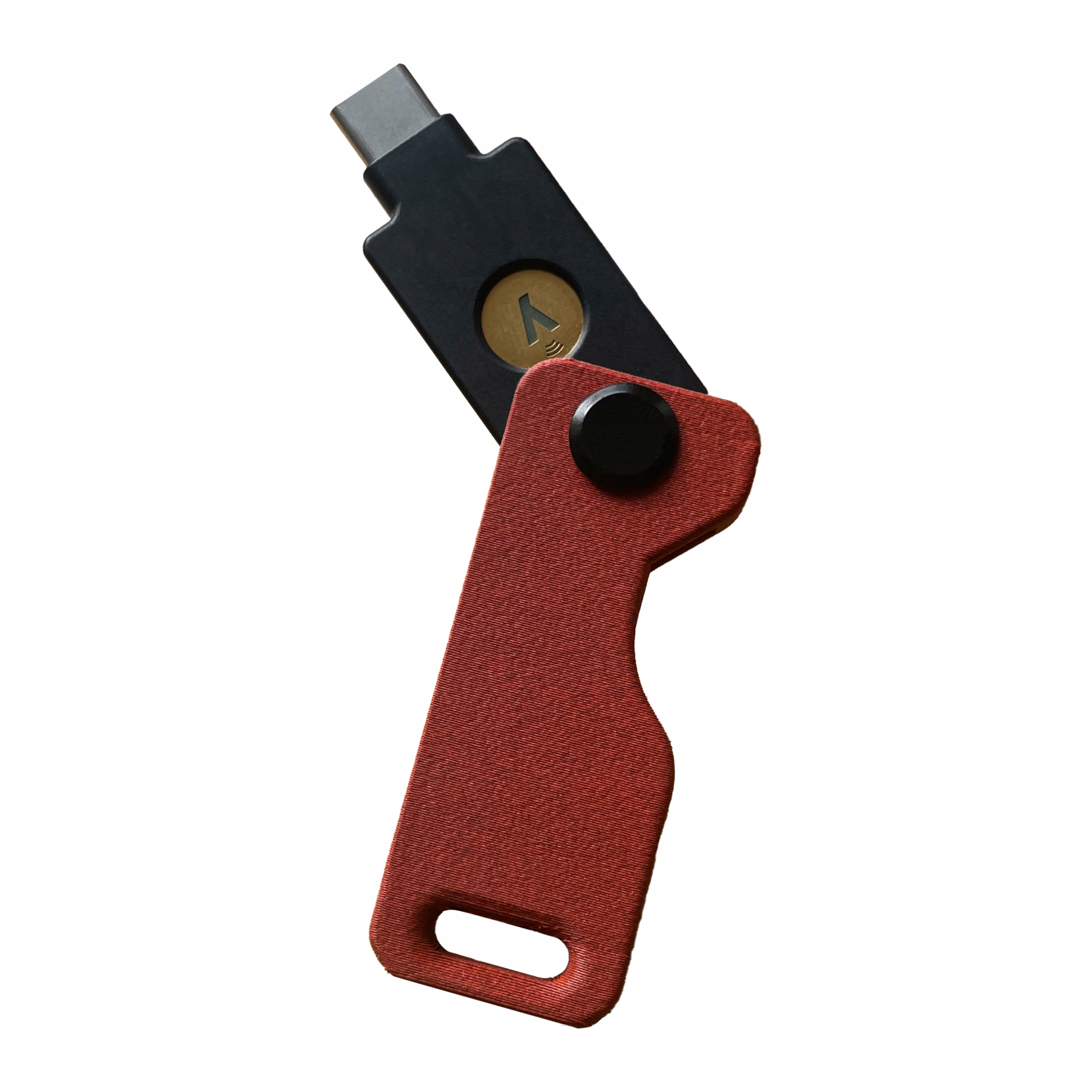 Lock Nest Etui YubiKey 5/5C NFC USB-A C Case Premium RED + Ebook GRATIS