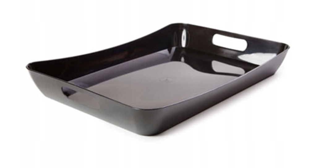 

Taca Plastikowa Czarna 42x28cm