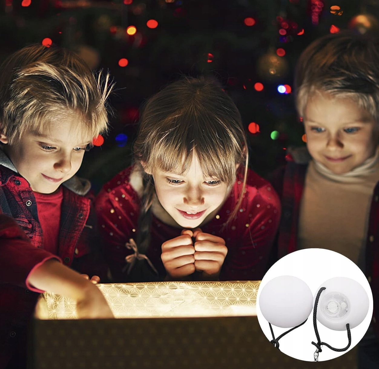 ŚWIECĄCE KULE LIGHT POI WIELOBARWNE LED x2 Płeć produkt uniseks