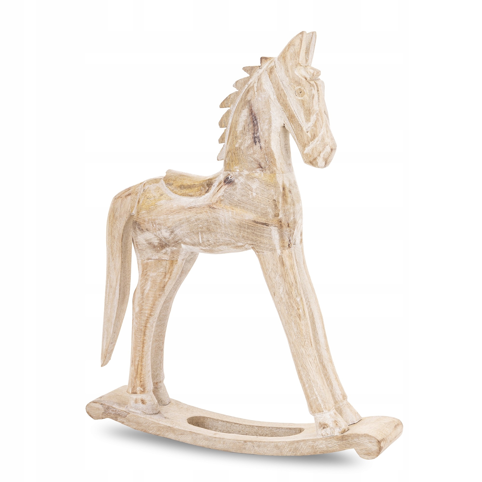 Drevená figúrka Koník Hojdací Kôň Dekorácia na Sviatky