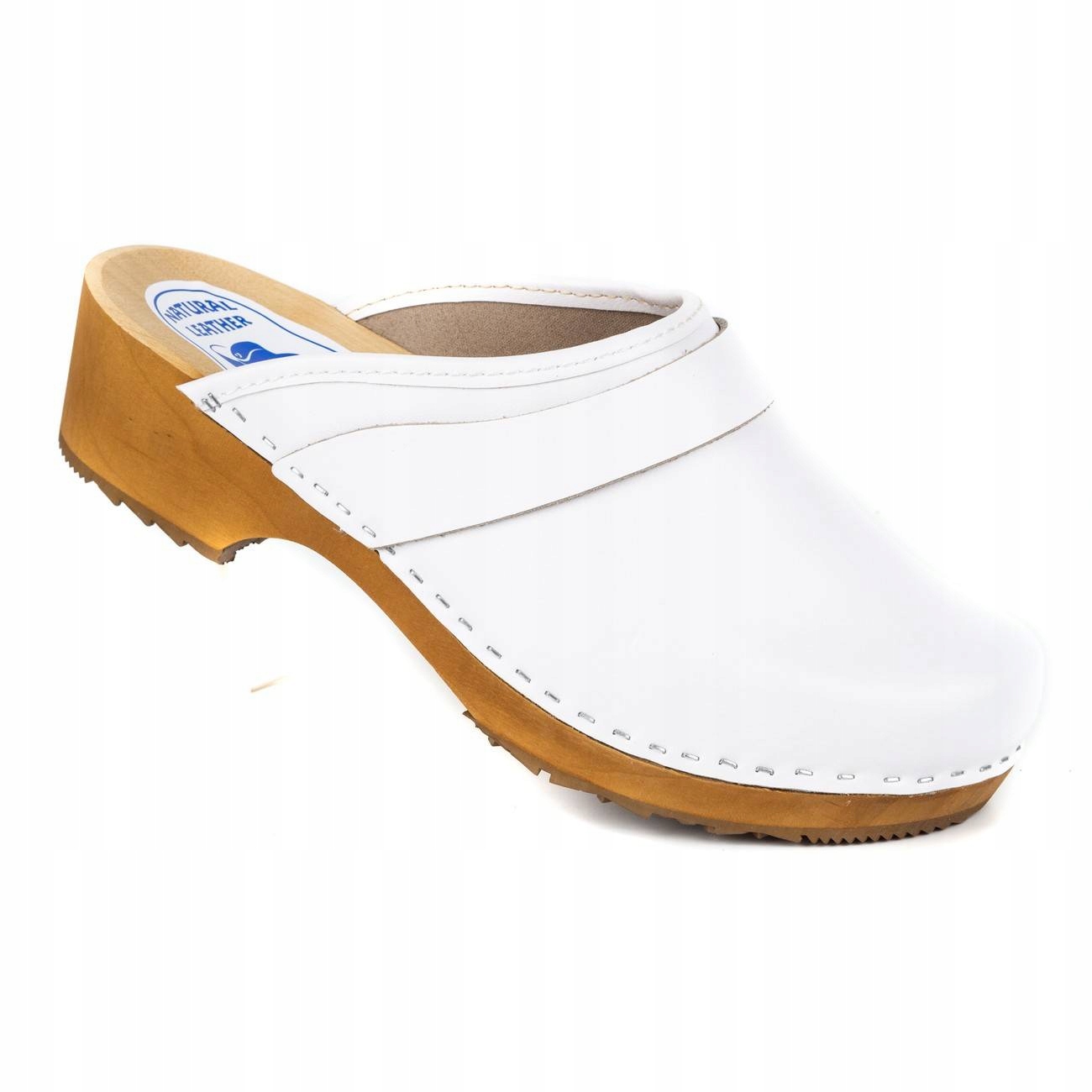 

Buty damskie skórzane drewniaki chodaki M43 38