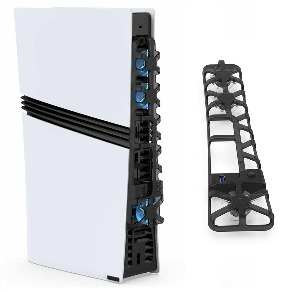 Wentylator chłodzący LED PlayStation 5 PRO PS5 PRO Wiatrak 3 tryby obrotów