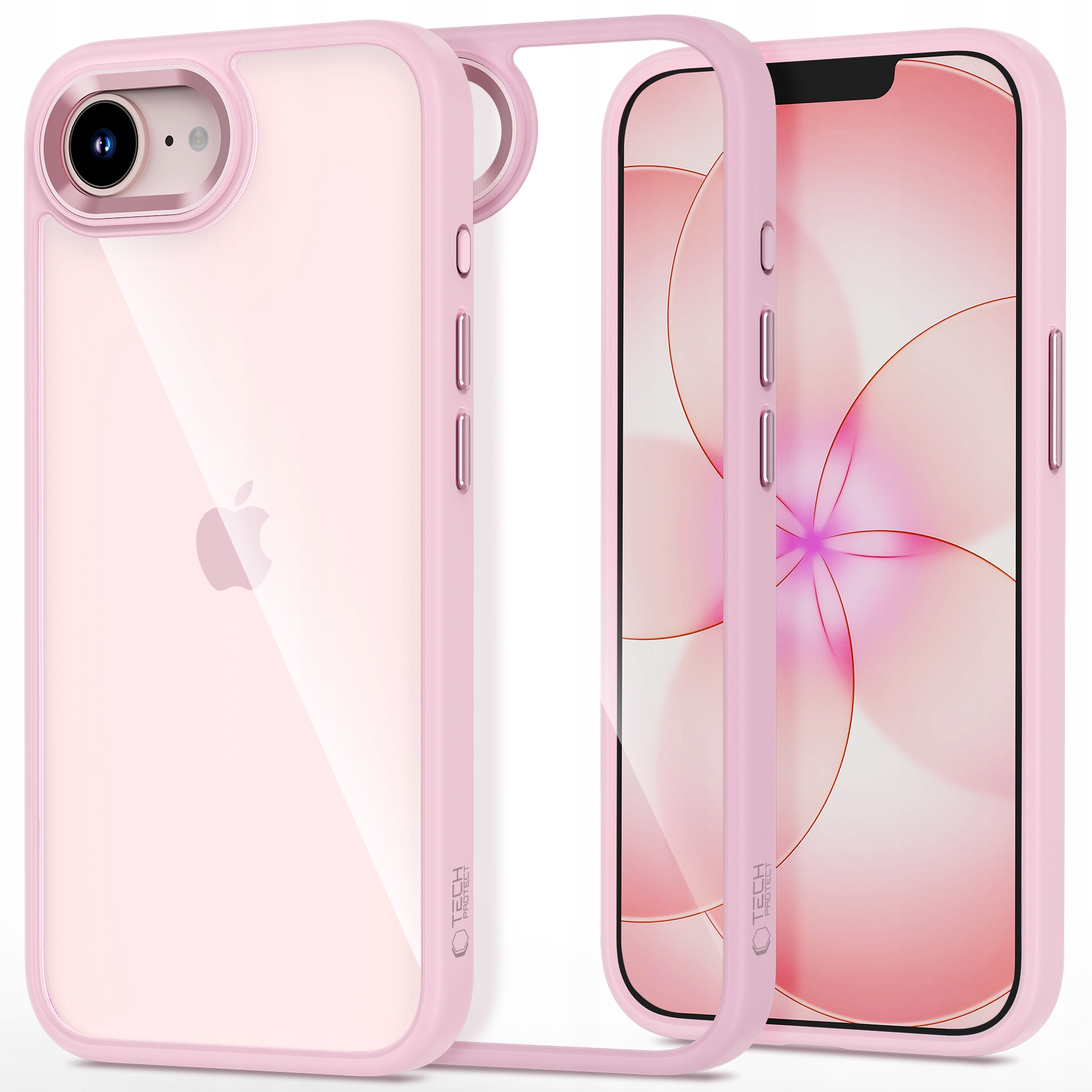 Tech- Protect Magmat iPhone 16E 17E Soft Pink/ Clear Tech- Protect
