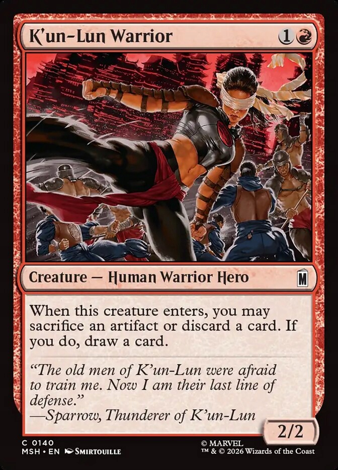 [mtg] K'un-Lun Warrior (msh)