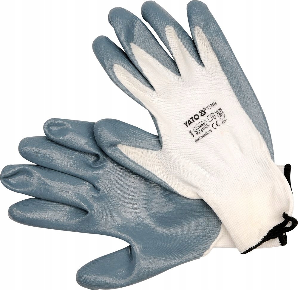 

Yato YT-7474 Rekawice robocze olejoodporne biale 1