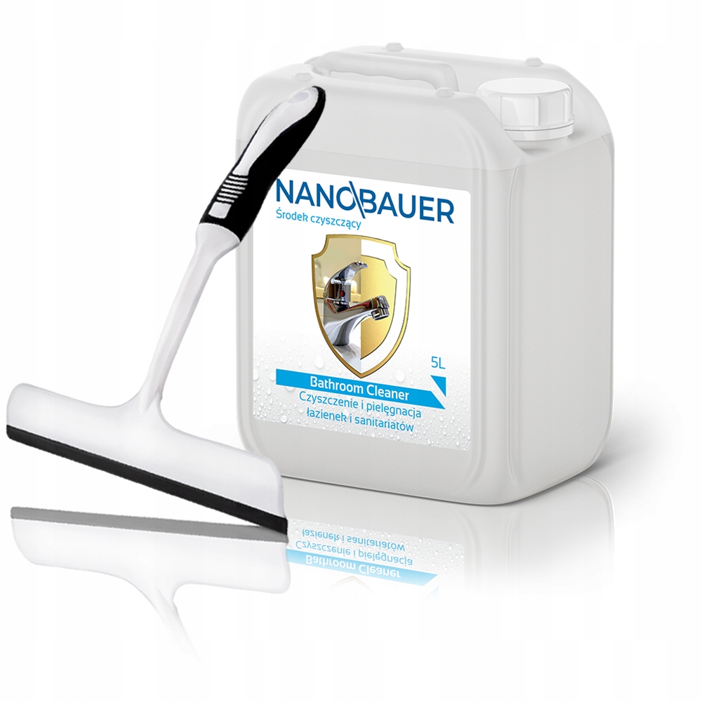 Levně Tekutý přípravek na mytí koupelnové keramiky a armatur Nanobauer 5 l stěrka