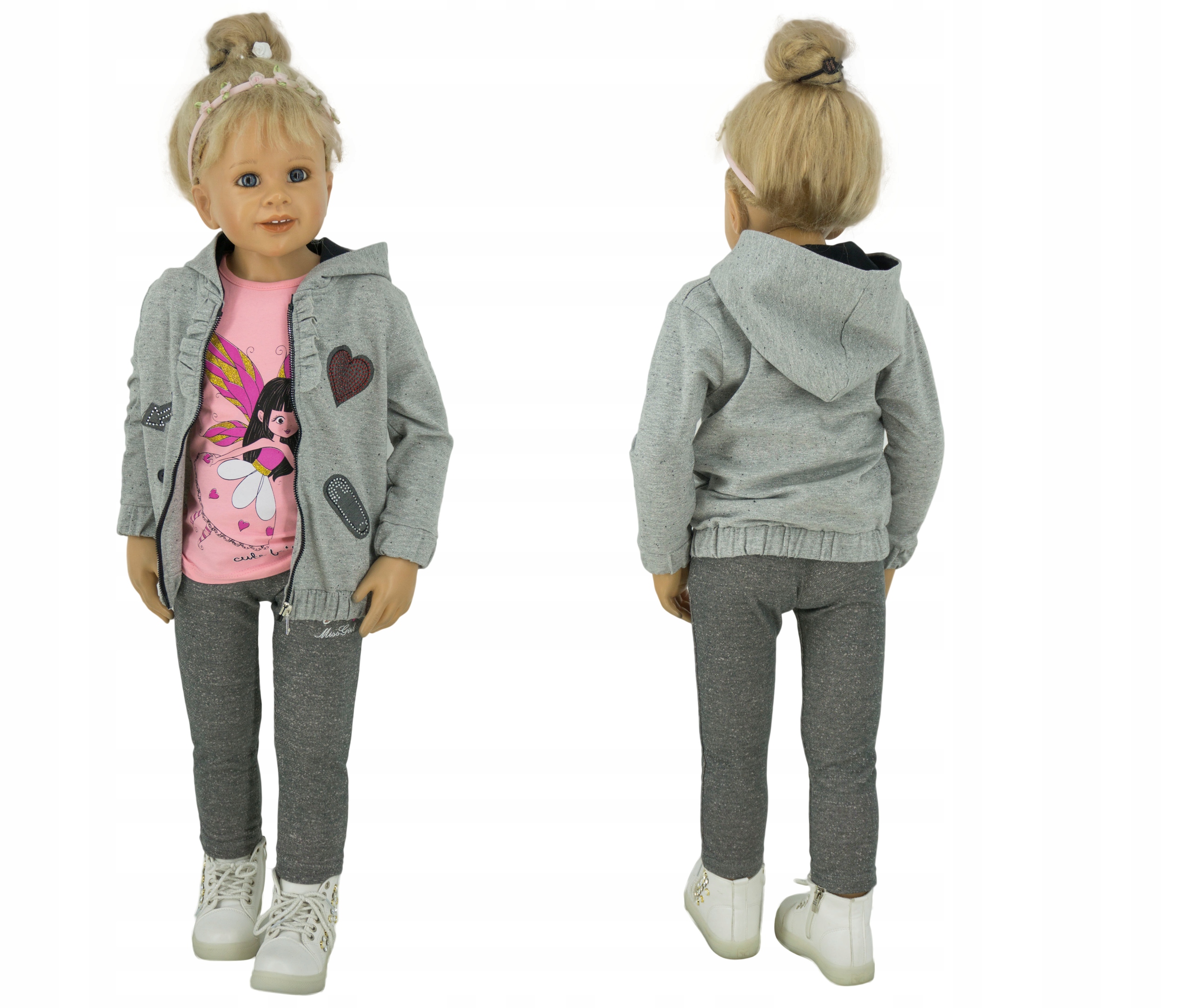 

0346 Połyskująca bluza rozpinana rozmiar 92