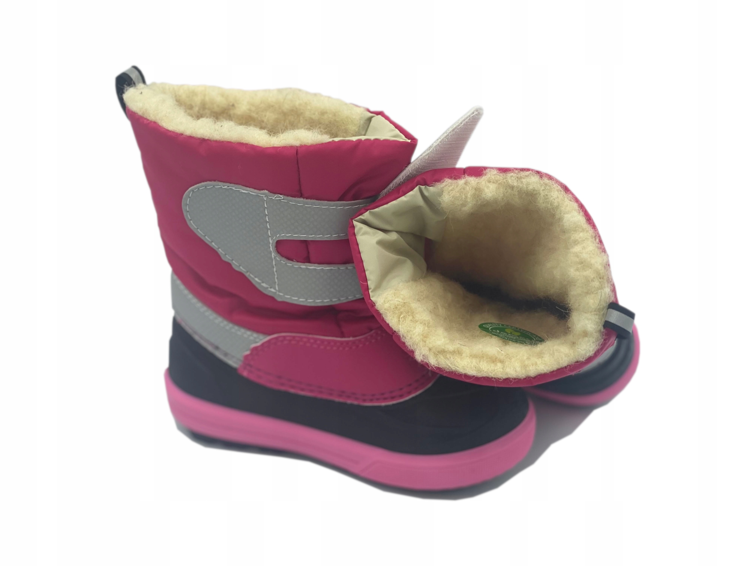 Demar Śniegowce BABY SPORTS Naturalna Wełna różowe roz. 26/27 A Bohater brak