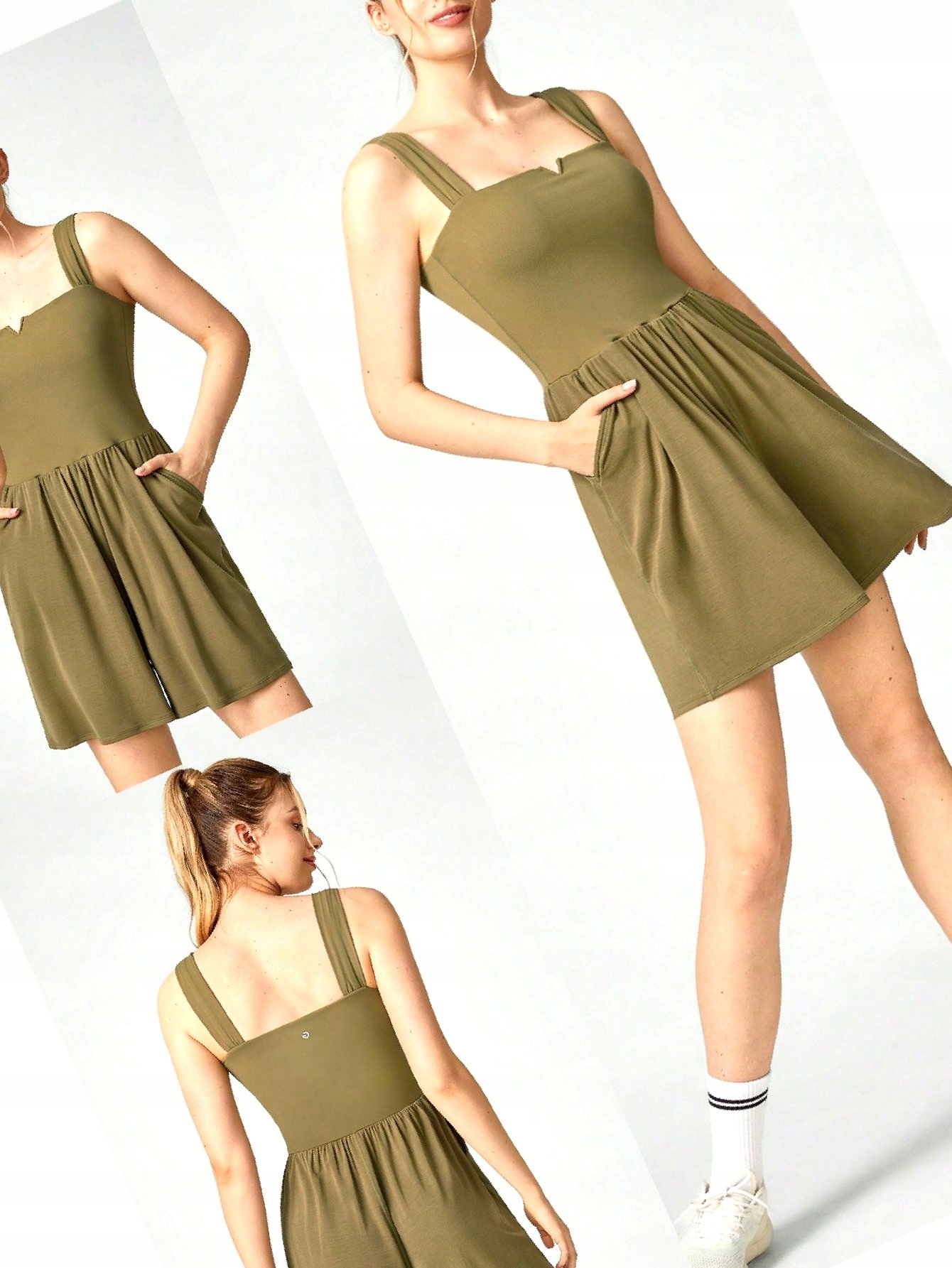 Kombinéza Z Modalu Zelená Tréninková Sportovní S 36