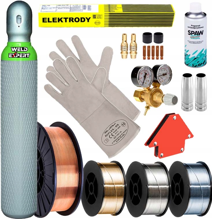 PÓŁAUTOMAT SPAWALNICZY SHERMAN TIG DC MMA MIG 230V Waga urządzenia 11.5 kg