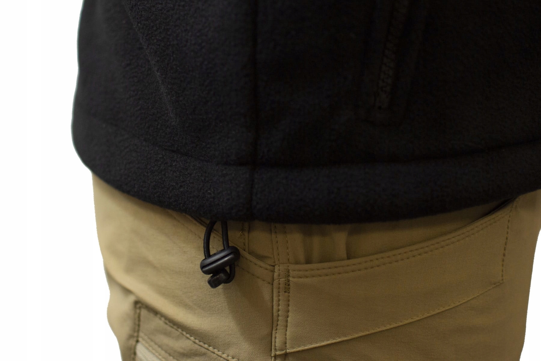 BLUZA POLAROWA BARDZO GRUBA CIEPŁA Z KAPTUREM TURYSTYCZNA CZARNY L Rodzaj rozpinane z kapturem