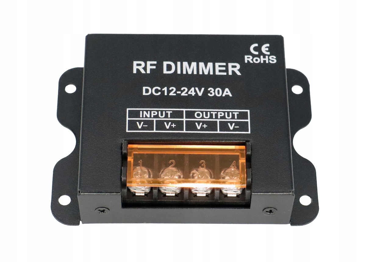 STEROWNIK ŚCIEMNIACZ LED RF RADIOWY PILOT TAŚMA LED 30A 360W PROFESJONALNY Rodzaj produktu wyłącznik pojedynczy