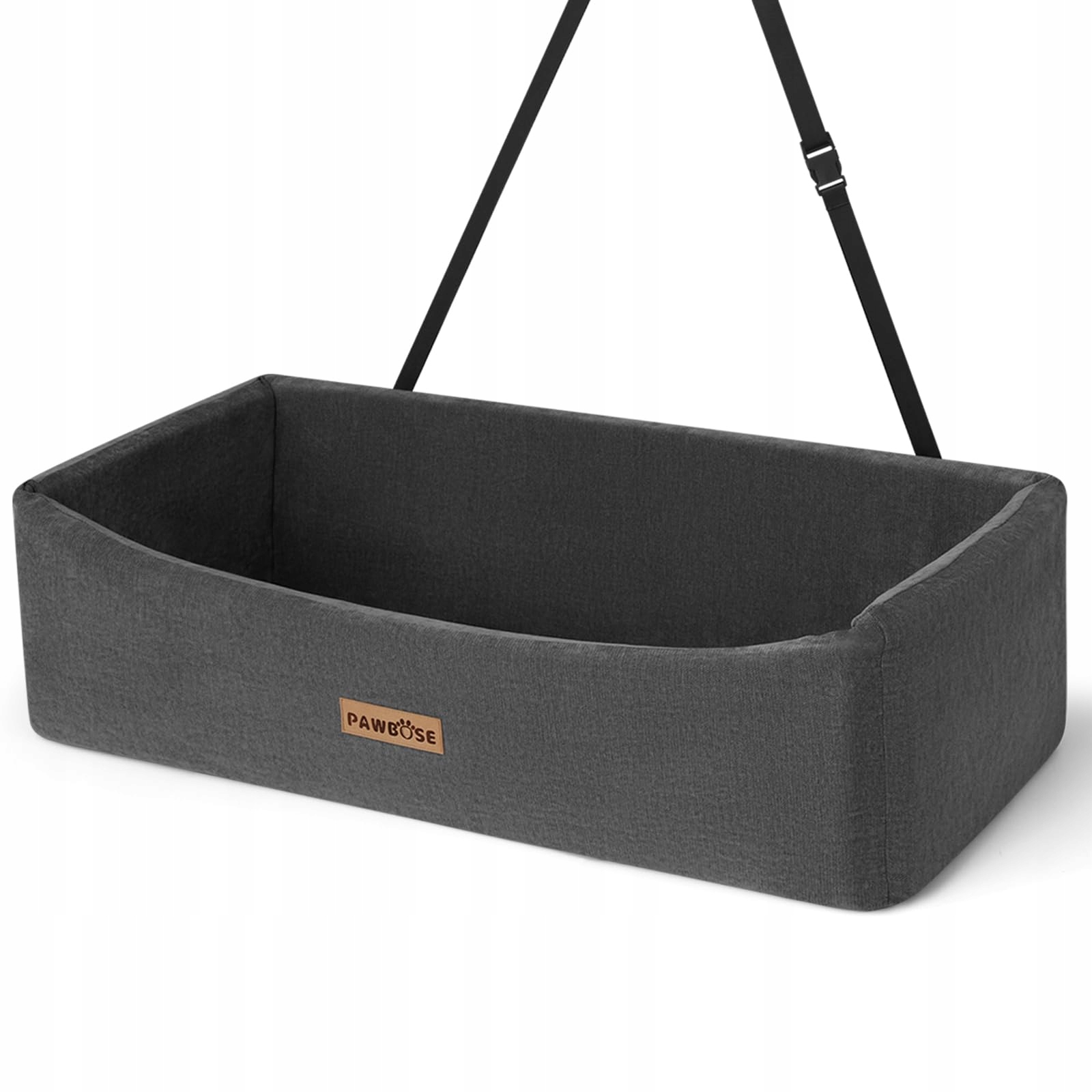 Pawbose Sedátko pro velké psy do 45 kg Pohodlné šedé cestovní lůžko