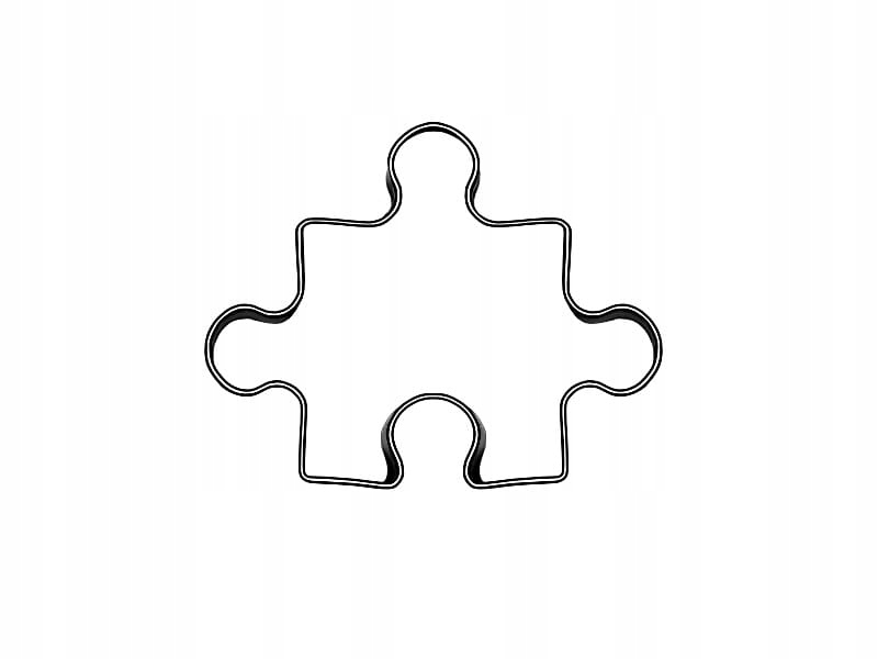 

Foremka w kształcie Puzzla 4,7 cm ciastka puzzle