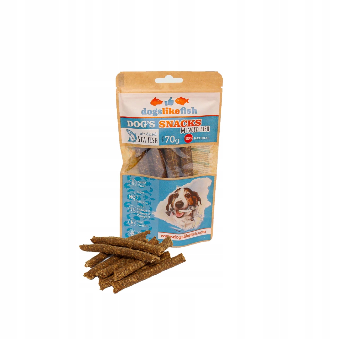 Mletá treska v prstech pro psa – DogsLikeFish 1000 g