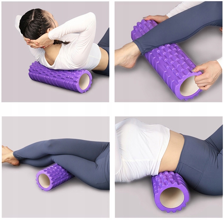 WAŁEK DO MASAŻU PIANKOWY Z WYPUSTKAMI JOGA ROLLER Model yellowROLLER