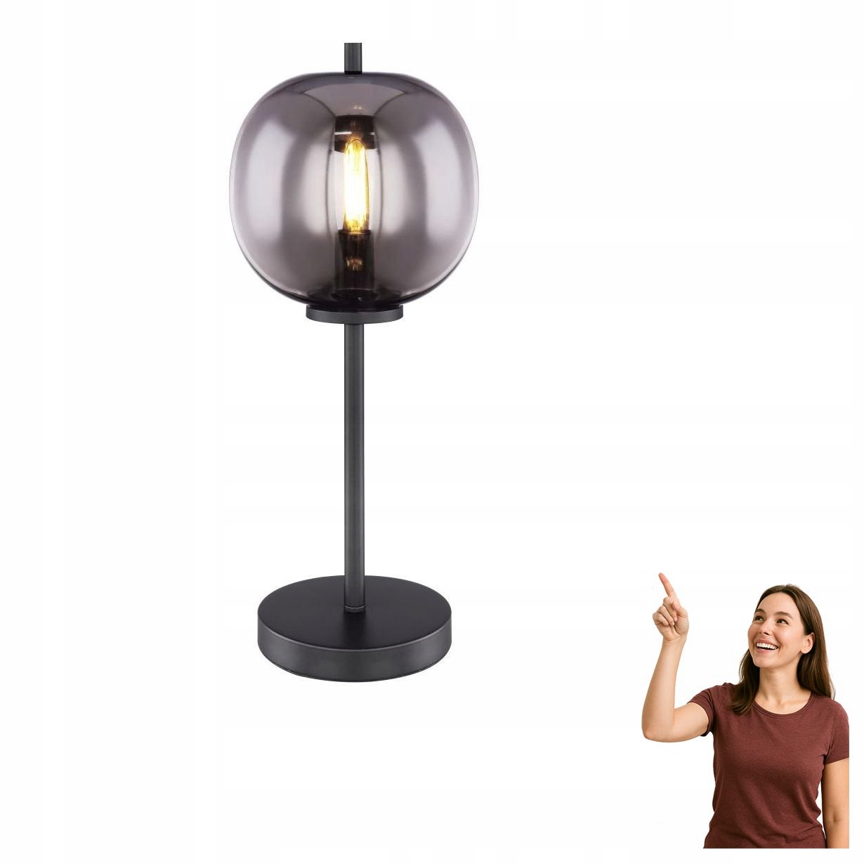 Stolová lampa Blacky 15345T Globo