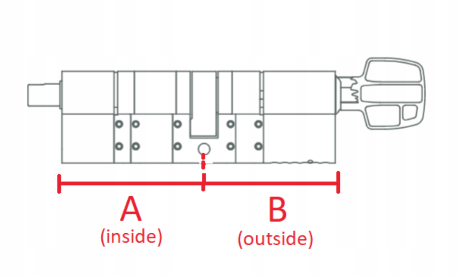 Wkładka GERDA SLR typ B 30-61mm / 30mm zamek Tedee Marka Gerda