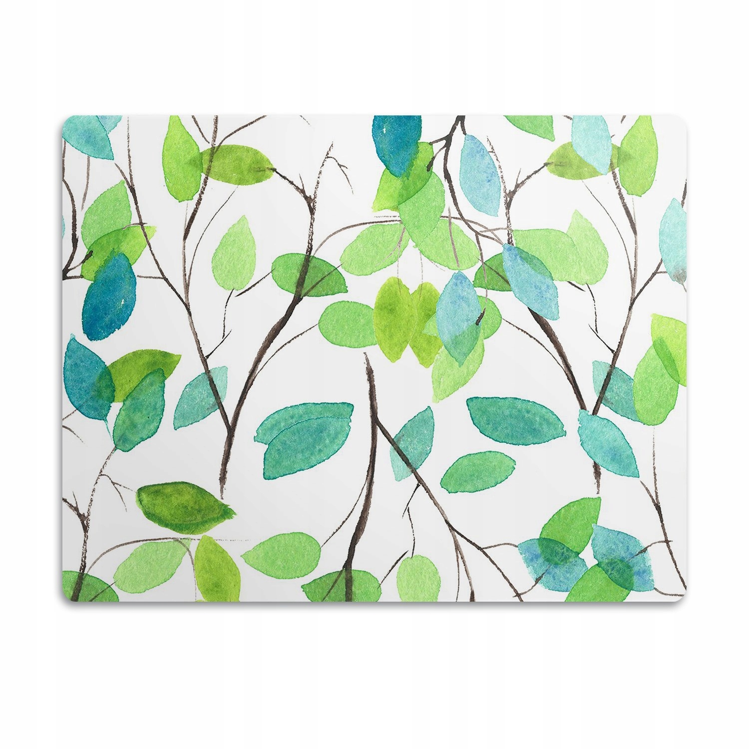 Levně Podložka pod misky Zelené listy a větve 90x60