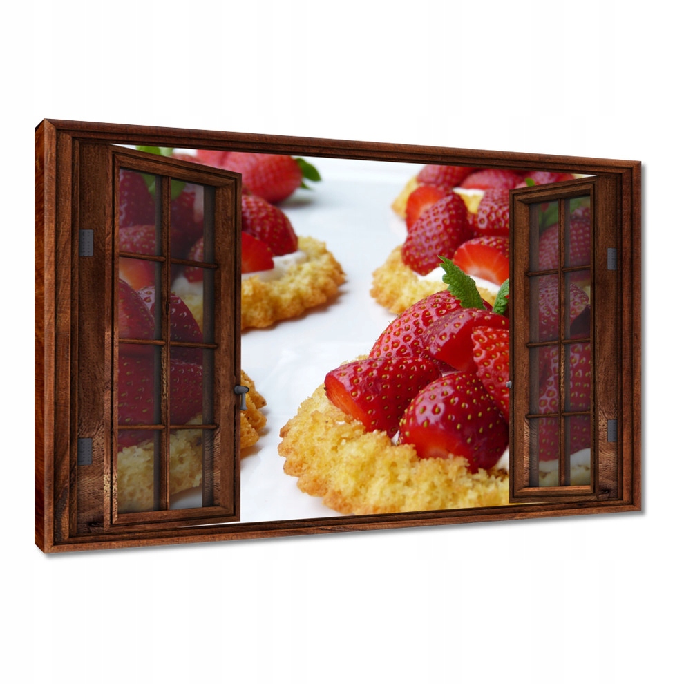 

Obrazy 120x80 Truskawki na deser
