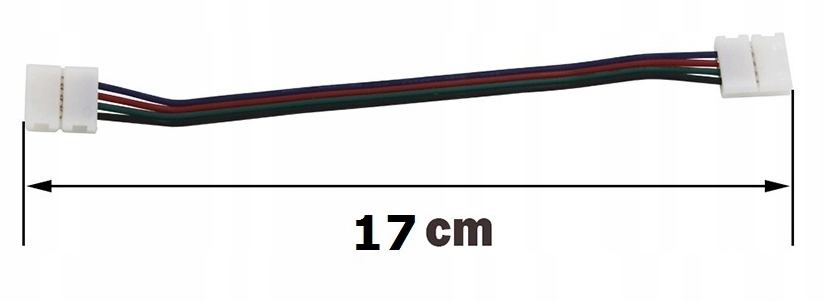 KONEKTOR DO TAŚM LED ZŁĄCZKA 4 PIN RGB Z PRZEWODEM Typ złączka