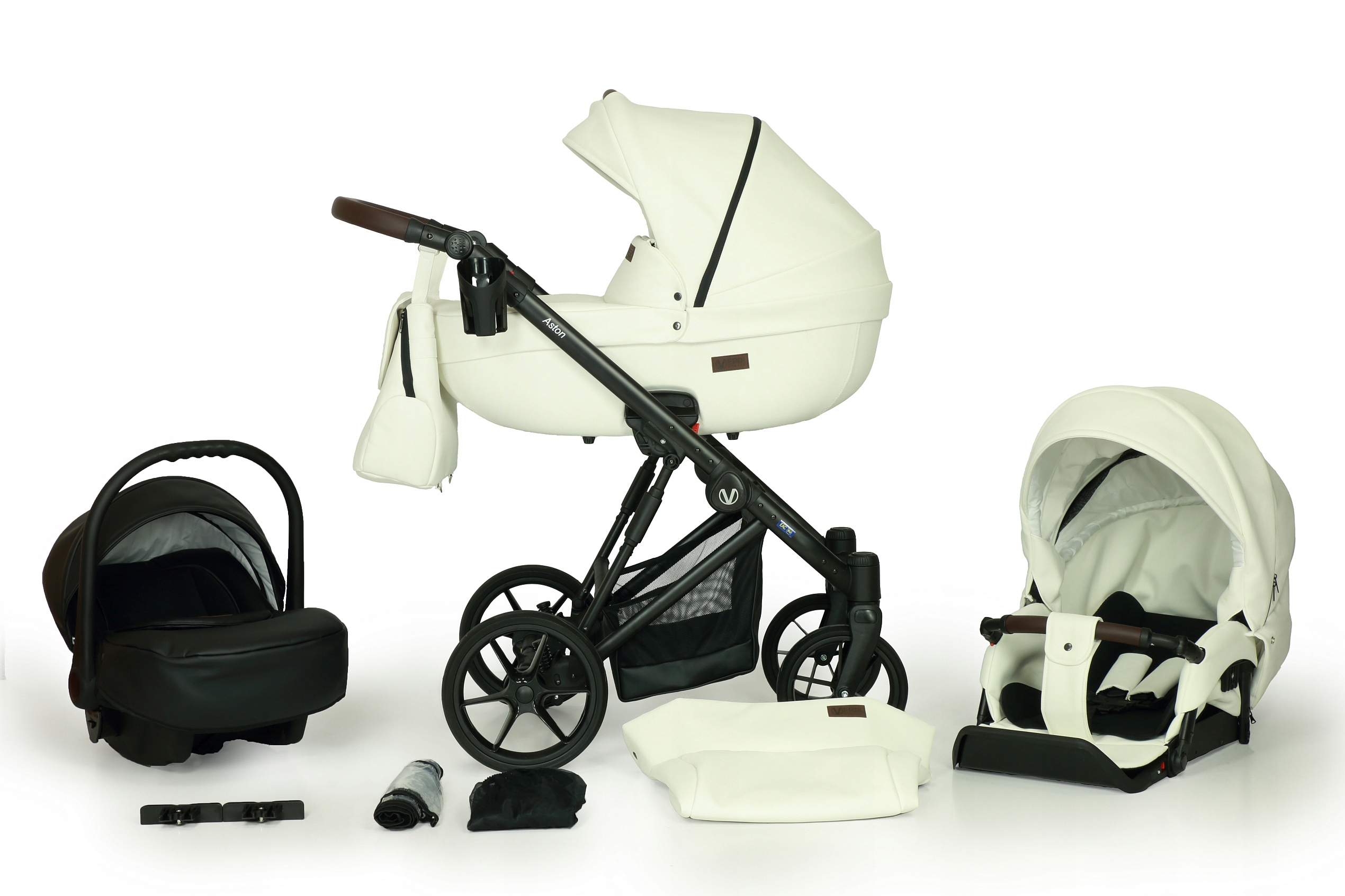 WÓZEK DZIECIĘCY VERDI ASTON 3W1+ TORBA + AKCESORIA
