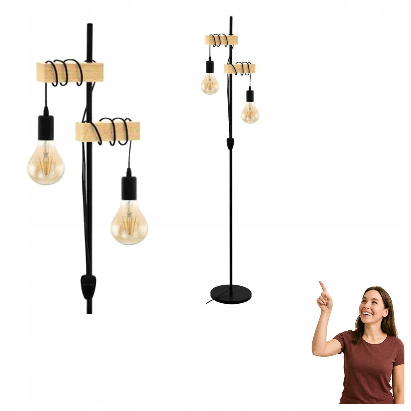 Podlahová lampa Townshend 32919 Eglo