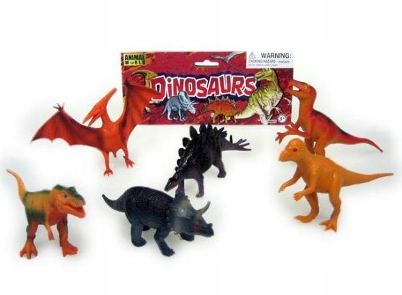 

zwierzeta dinozaury figurki 6szt 14cm