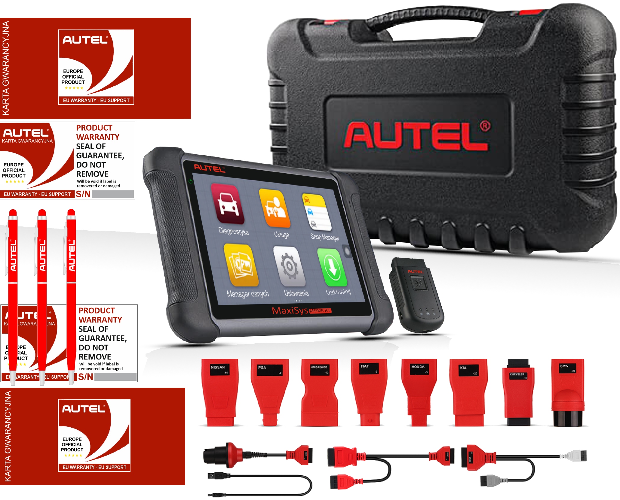 Autel MS906BT bluetooth 2-ročná aktualizácia Jazyk Poľský Od Predajcu Autel